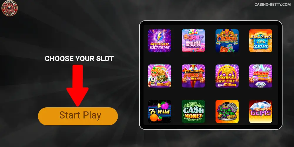 A Wide Selection of Slots at Betty Casino