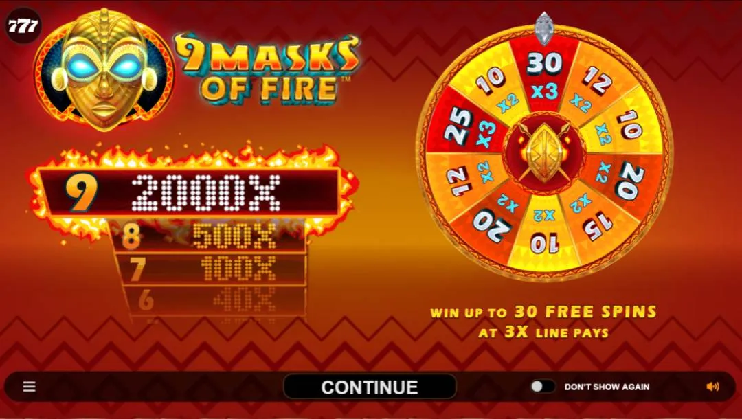 9 Masks of Fire