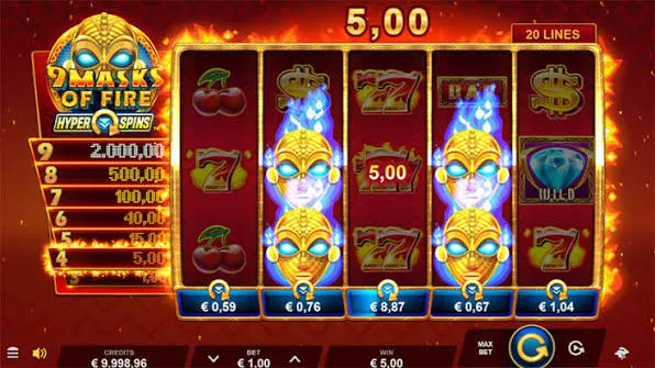 9 Masks of Fire